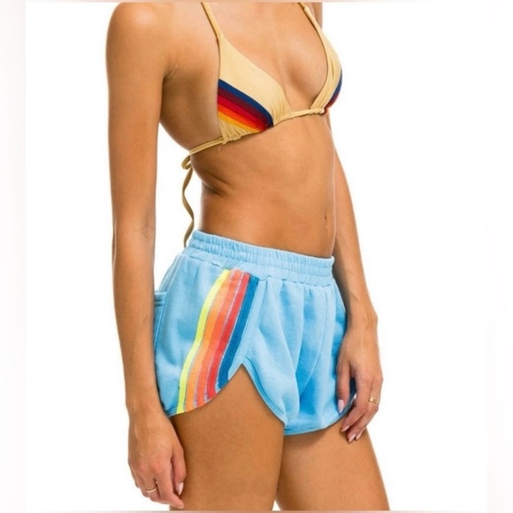 Aviator Nation 5 Stripe Jogger Shorts - Picture 12 of 15